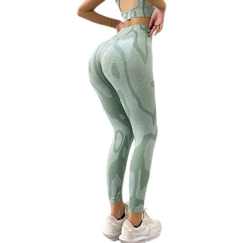 High Waist Elastic Leggings For Women Striped Running Pants Push Up Leggings Slimming Fitness Leggings Cycling Gym Tight Pants