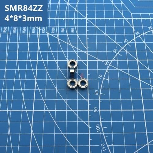 Hot sale free Shipping 20pcs ABEC-5 SMR84ZZ (4*8*3 mm) Stainless Steel deep groove ball bearings Shielded SMR84Z SMR84 ZZ