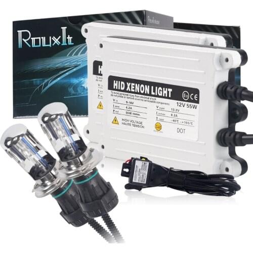 55w H4 55W HID Hi/lo Bixenon kit H4 bi xenon h4 flexible high low dual beam 4300k 6000k 8000k Bi-xenon hid kit H4-3