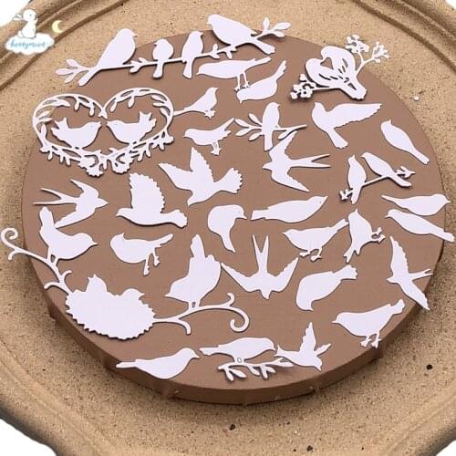 Bunnymoon Kinds of Birds Metal Cutting Dies Stencils for DIY Scrapbooking/photo Album stamps Decorative Embossing DIY Paper