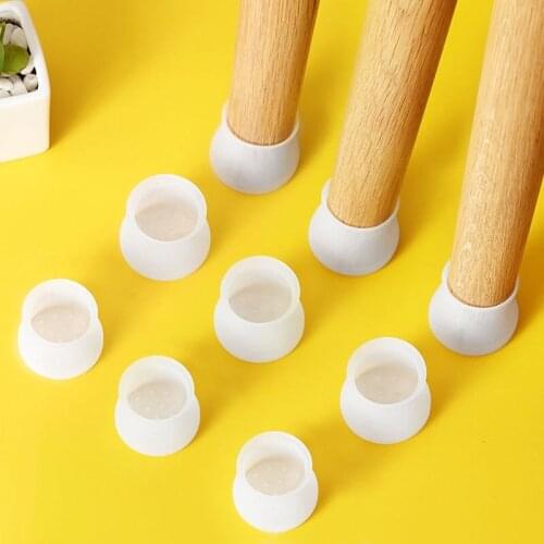 Non-slip Silicone Furniture Table Chair Leg Floor Feet Cap Cover Protector Feet Pads Non-slip Caps Foot Protection Bottom Cover