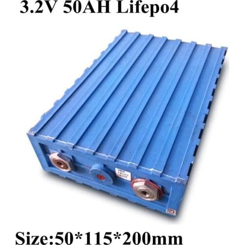 Brand New Large Capacity 50Ah 3.2v Lifepo4 Cell 3.3v Battery High Rate 100a for Diy Pack Electric Vehicle Solar Energy System