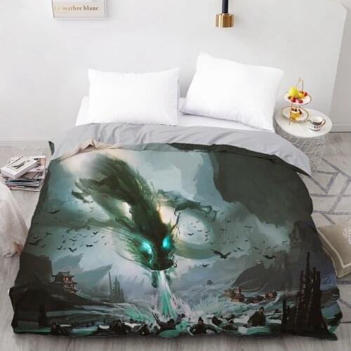 1 PCS 3D Printed Dragon Destruction Duvet Cover 240x220 King Size Printing NO Pillowcases And NO Sheets Home Textiles Comforter