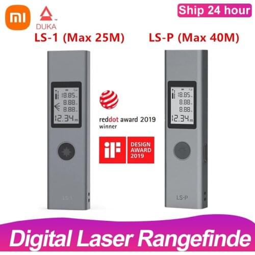Xiaomi Duka 40m LS-P Digital Laser Rangefinder Portable USB Charger High Precision Measurement Handheld Rangefinder