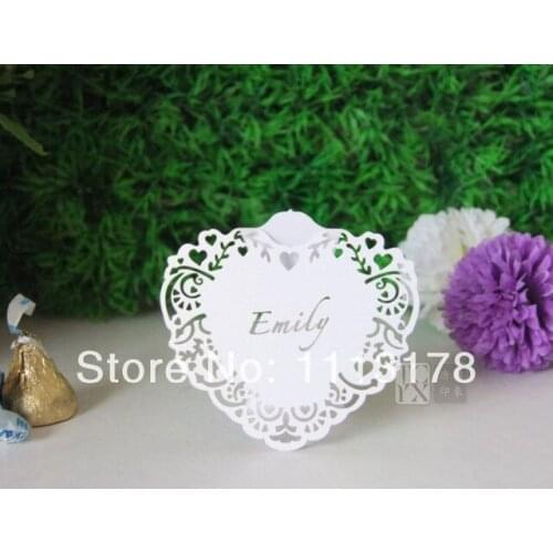 Wedding table card seat card Decorations Party place card name card hollow personalized 42pc001