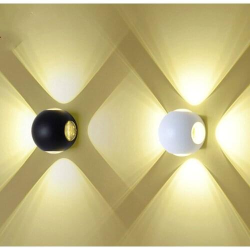 LED Wall lamp wall lights up down Ball shaped Wall light for bedroom/corridor/living room/Study /Stair wall/Foyer