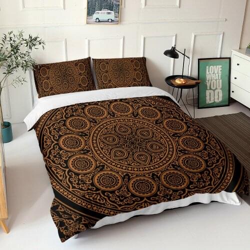 Bohemian Style Bedroom Duvet Cover (including Pillowcase) Single/double/double 2/3PS King Size Bedding Set