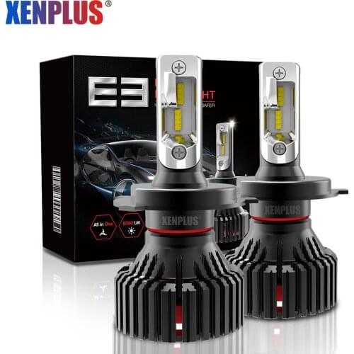 XENPLUS LED Headlight Bulbs E3 Super bright H1 H3 H4 H7 H11 H13 9004 9005 9006 9007 9012 HB3 HB4 5202 60W 16000LM 6500K 2PCS