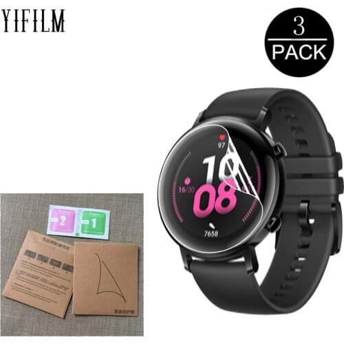 3PCS For Huawei Honor Watch Magic GT2 GT 2 42mm 46mm GS Pro Smart Watch HD Full Coverage TPU Screen Protector LCD Film not Glass