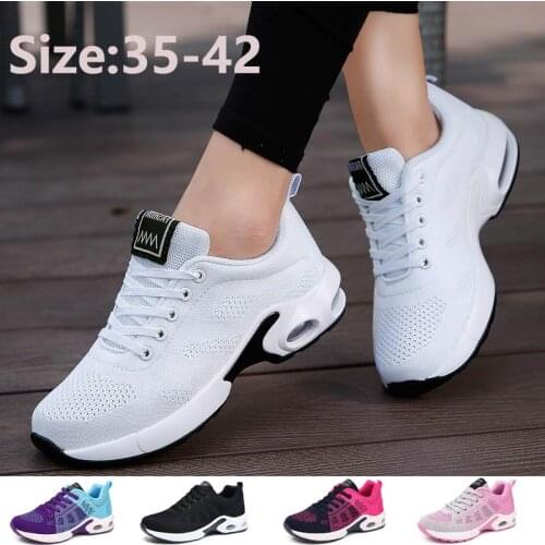 2021 new breathable mesh air cushion platform shoes women sneakers Lace-up casual sneakers women shoes woman Plus Size 35-43