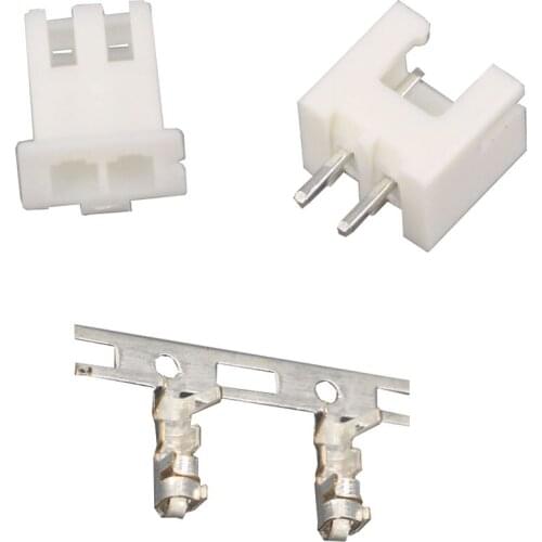 XH2.54-2P 2Pin Straight needle spacing 2.54mm connectors Male and Female Plug + terminals