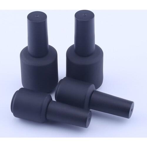 120pcs Black Frosted Glass Nail Polish Bottle Empty Cosmetic Containers Nail Glass Bottles With Brush 8ml/15ml