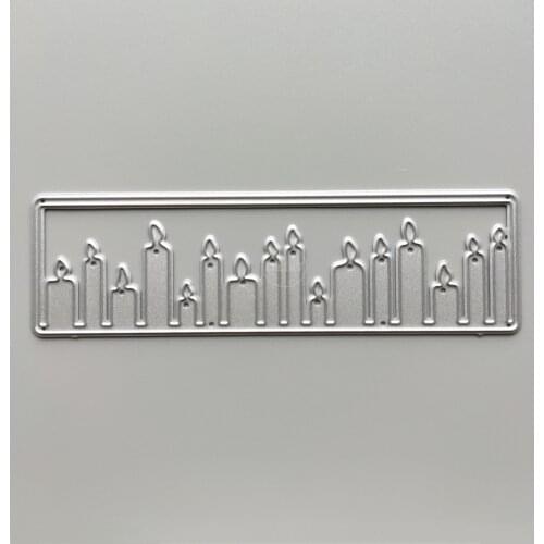 2021 Candle Metal Cutting Dies DIY Scrapbooking Paper Photo Album Crafts Mould Cards Embossing Mold Stencils for Decor