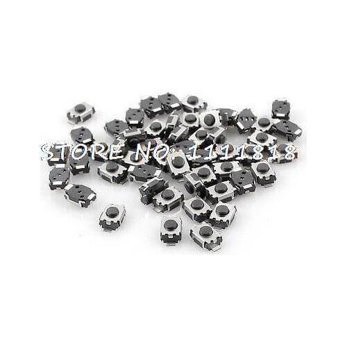 50pcs 4mm x 3mm PCB Mounted 2-Pin Momentary SMD SMT Tactile Tact Switch