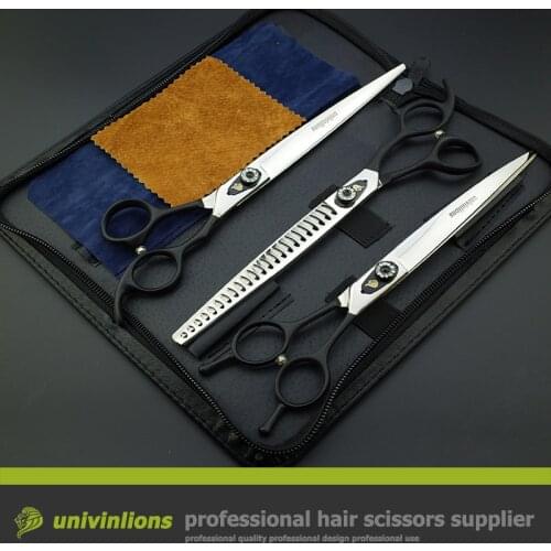 8" professional scissors grooming dog hairdresser cutting cat hair dog thinning shears dog grooming scissors set animal clippers