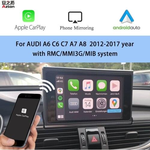 WIFI Wireless Apple CarPlay For AUDI A6 C6 C7 A7 A8 RMC 2012-2017 IOS Car Play Android Auto Airplay Mirroring Reverse Interface