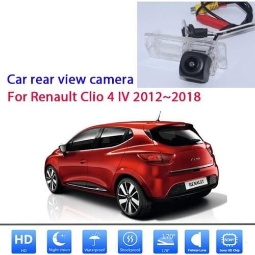 Car Rear View Camera For Renault Clio 4 IV 2012 2013 2014 2015 2016 2017 2018 CCD Full HD Night Vision License Plate Camera