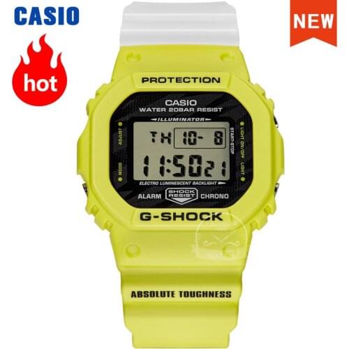 Casio Watch men G-SHOCK top brand Waterproof luxury set Lightning Yellow Series Small Square Classic Sport men watch masculino