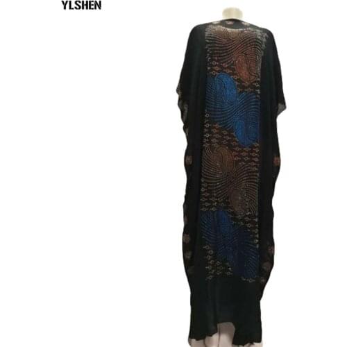African Long Dresses For Women Plus Size Both Side Diamond Africa Maxi Dress Muslim Dashiki Robe Femme Clothes African Clothing