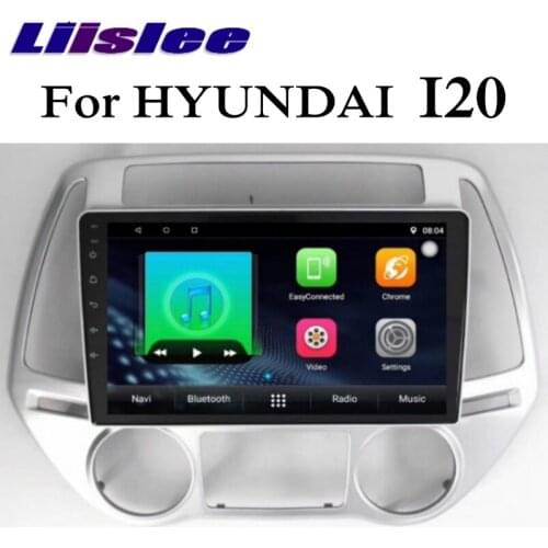 For HYUNDAI I20 2008~2014 LiisLee Car Multimedia GPS Audio Hi-Fi Wireless CarPlay Radio Stereo 10.25 inch Screen Navigation NAVI
