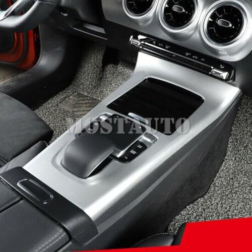 For Mercedes-Benz A-Class W177 2019-2021 ABS Matt Car Gear Box Pancel Cover Trim Car Accessories Interior Car Decor Car Trim