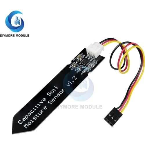 Capacitive Soil Moisture Sensor Module DC 3.3-5.5V Corrosion Resistant W/ Gravity with Wire Soil Moisture Sensor for Arduino