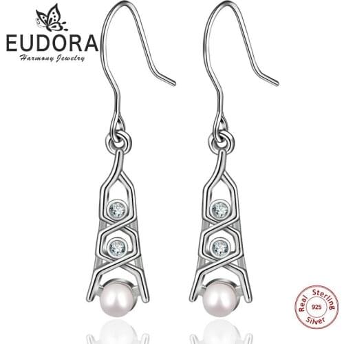 Серьги с жемчугом Eudora China At AliExpress