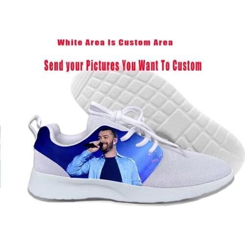 2019 Hot Cool Fashion Funny New Summer High Quality Sneakers Handiness Casual Shoes 3D Printed Pop Music For Men Women Sam Smith