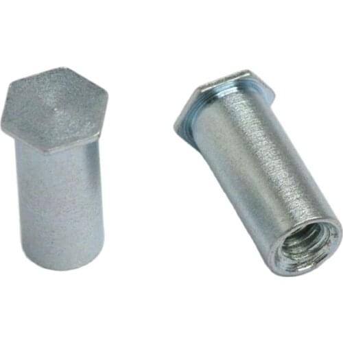 M4 BSO Zinc Plated Steel Self Clinching Blind Standoffs 100pcs/lot