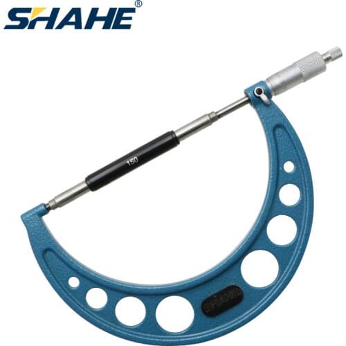 SHAHE 0.01 mm 150-175 mm blue outside micrometer 0.01 mm mechanical gauges micrometer metric measuring tool