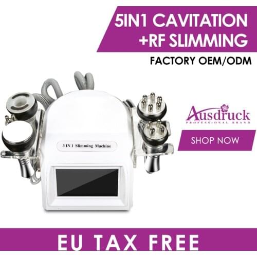 Mini 5in1 40K Ultrsonic liposuction Cavitation RF Slimming machine Tripolar Bipolar Vacuum Radio weight Cellulite equipment
