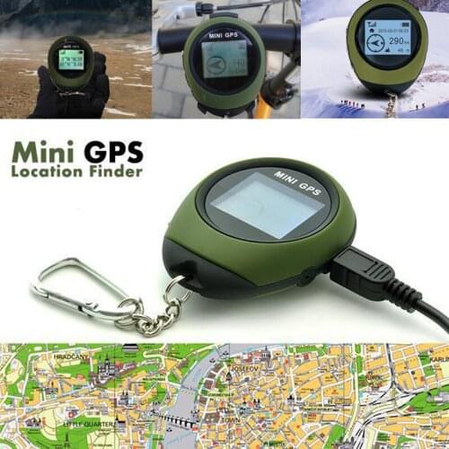 Mini GPS Navigation Receiver Tracker Logger USB Rechargeable Handheld Location Finder Tracking For Traveler Mount Compass