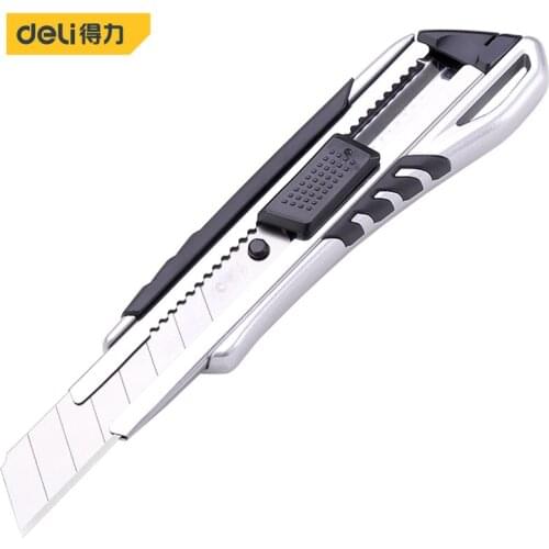 Deli Multifunction Handicraft Office Stationery Art Box Student Package Open Sharp Cutter Snap-off Blade Knife Paper Craft Tool