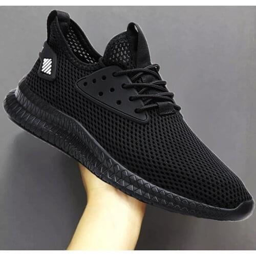 New men sneakers casual shoes large size light summer breathable mesh fashion fly woven outdoor sports 48 size walking sale shoe