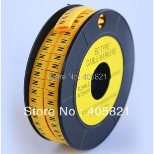 Number 0-9 Insulate PVC Flat Cable Marker EC-J Suitable for wire 4.0-6.0mm10roll/lot