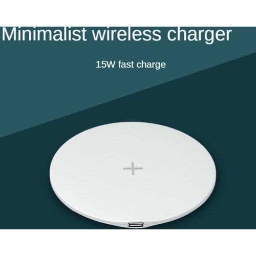 The new wireless charger round fast charging 15W is suitable for Apple for iphone12 mobile phone desktop QI standard smart
