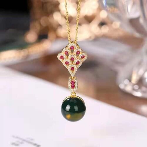 S925 Sterling Silver Lamper Ginkgo Leaf Pendant Necklace Fine Restoring Ancient Ways Weddings Jewelry MeiBaPJFS