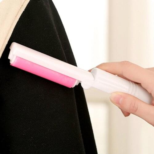 Portable and washable dust remover drum Portable folding clothes sticky hair remover hair removal dust dust brush roll