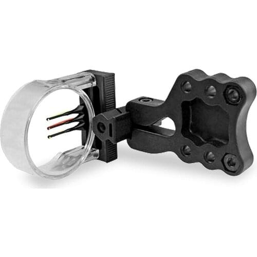 Archery Sights,3-Pin Bright Fiber Optics - Archery 3-Pin Bow Sight for Hunting Compound Bow Accessories- Black