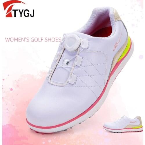 Manufacturers Produce Golf Shoes For Women Fixed Shoes Nails Golf Ladies Sports Shoes Waterproof Trainning Sneakers D9107