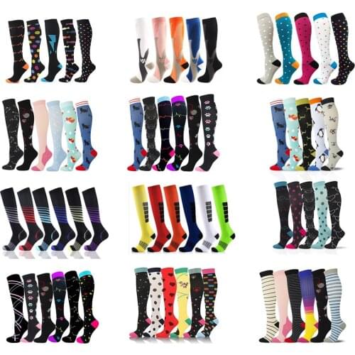 Dropship New Compression Socks Wholesale Soccer Team Socks Unisex Outdoor Running Cycling Long Pressure Stockings Fitness Socks