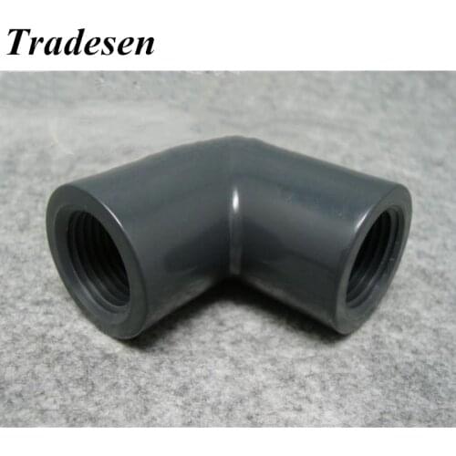 G1/2'-1-1/2"Both Side UPVC Female Thread 90 Degree Elbow Connectors High Quality Plastic Irrigation Water PVC Pipe Fittings