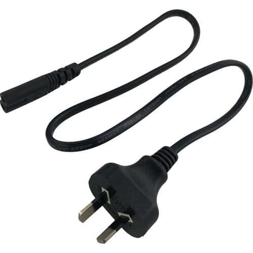 NZ AU Mains Power Cable Lead Cord AU 2-Pin to Figure 8 Plug SAA 250V 7.5A 0.5M,1M,1.5M,2.5M(2X0.75mm2 copper conductor)