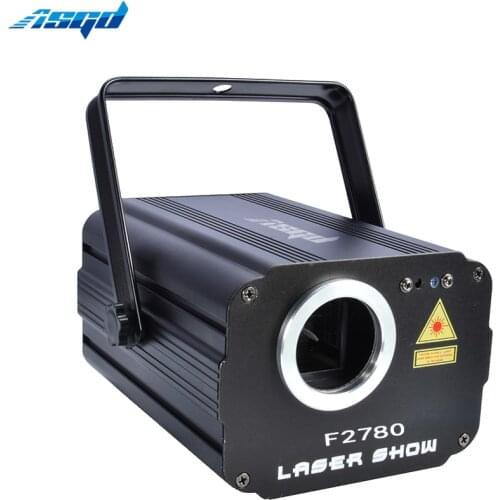3D LED Laser Projector 800mW RGB Animation Scanner Party Light 2000 Patterns 6/34 DMX Channel For Wedding Disco DJ Music Show