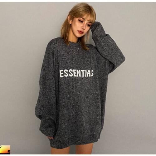 Essentials Long-sleeved Knit Sweater High Quality Men Women Pullover Essentials Sweaters