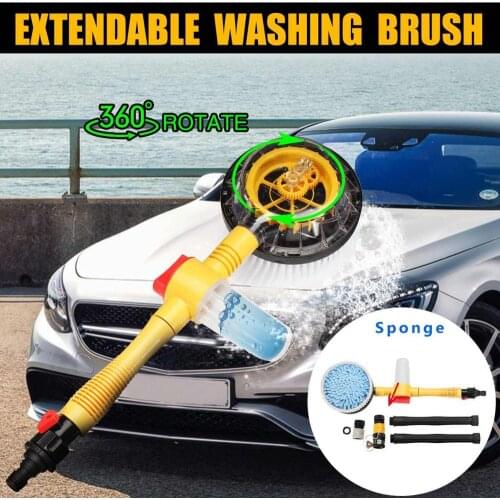 High Pressure Water Gun Autorotation Car wash brush Spray Foam Rotating Brush Portable Auto Clean Tools Wash Switch Water Flow