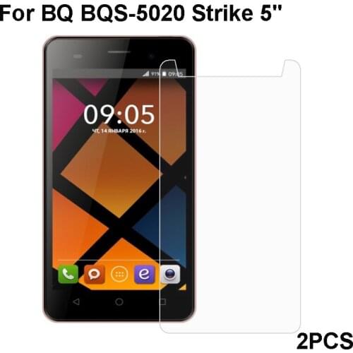 2PCS BQ BQS 5020 Strike Tempered Glass 9H High Quality Protective Film Explosion-proof Screen Protector For BQ 5020 Strike