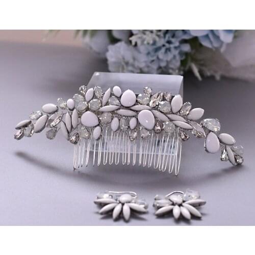 ZMHP270 Bridal Hair Accessories for Women Wedding Crystal Wedding Hair Comb Set Rhinestone Bride Hair Clips Bridesmaid Gift