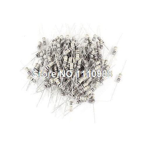 1 ohm 1 Watt Through Hole Metal Oxide Film Fixed Resistors 200 Pieces