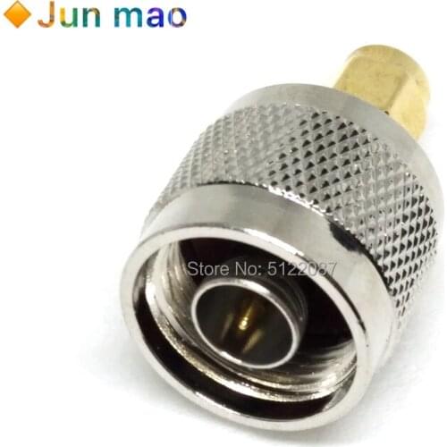 2PCS N Male Plug to SMA Male Plug Straight RF Coaxial Connector Adapter NJ-SMAJ N/SMA-JJ High Frequency Transfer SMA Adapter New